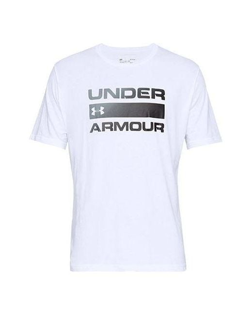 Under Armour White Training Graphics T-Shirt for men