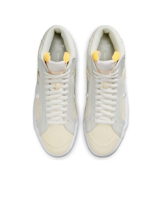Nike White Sb Blazer Mid 'Warning Label' for men