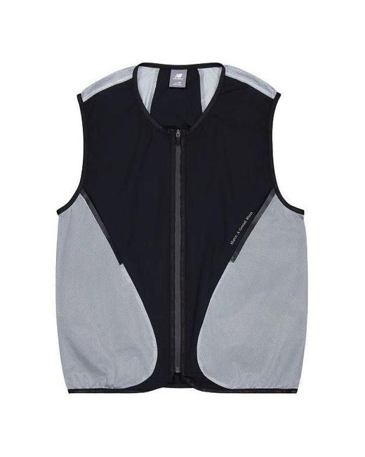 New Balance Blue Vest With Mesh Pocket
