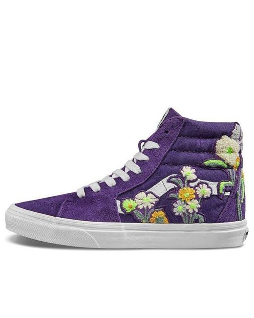 Vans Purple Sk8-Hi Floral Boucle Sneaker for men