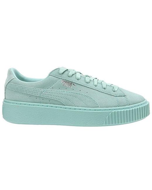 PUMA Blue (Wmns) Basket Platform Reset 'Peppermint'