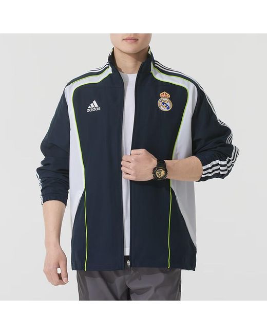 Adidas Blue Real Madrid Ubp Track Top Jacket 'Night' for men