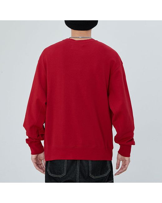 Nike Red Casual Sports Alphabet Printing Round Neck Pullover for men