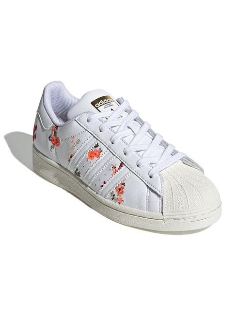 Adidas White (Wmns) Superstar Floral'