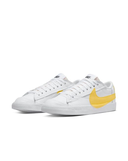 Nike White Blazer Low Jumbo Vivid Sulfur' for men