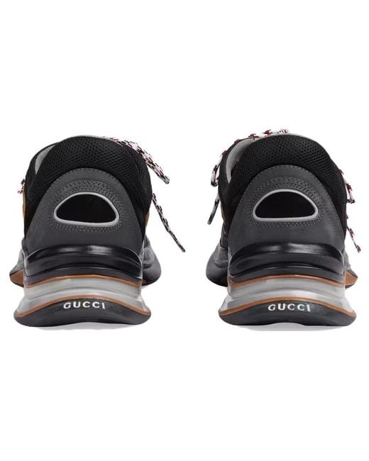 Gucci Blue Run Suede Sneakers Suede' for men