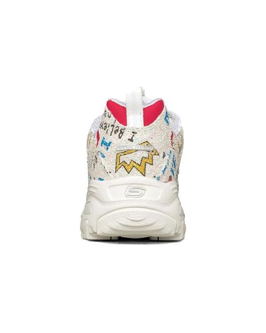 Skechers White (Wmns) D'Lites 1.0 Low-Top Daddy Shoes