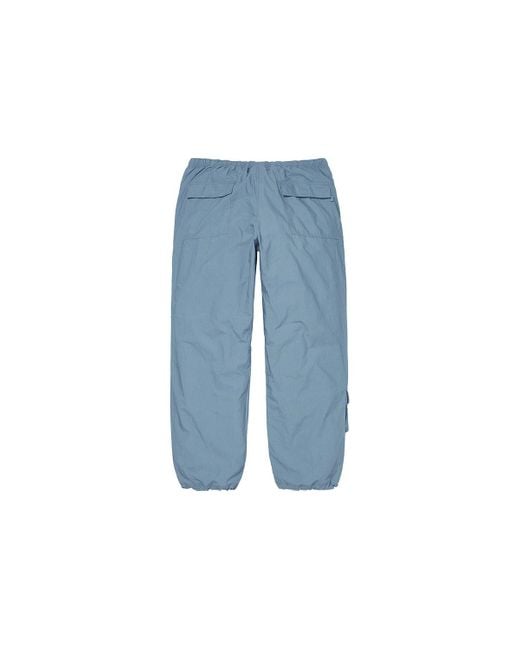 Supreme Blue Cotton Cinch Pants for men
