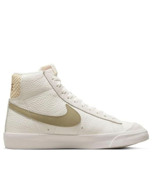 Nike White Blazer Mid 'Python Heel' for men