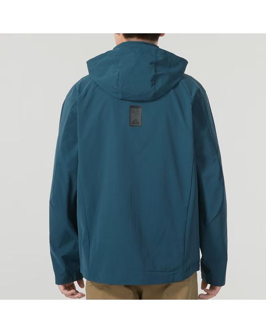 Adidas Blue Tech Top Woven Jackets for men