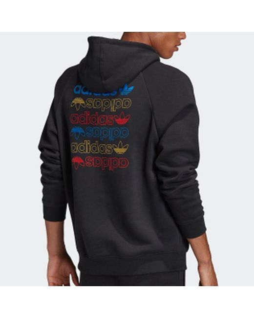 Adidas Blue Adicolor Hoodie for men
