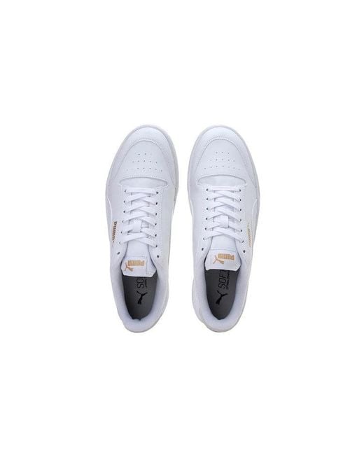PUMA White Shuffle Sneakers for men