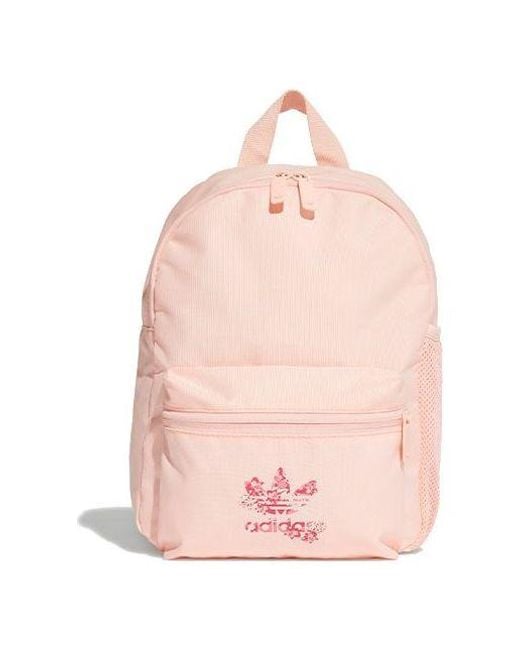 Adidas originals pink hot sale geometric rolltop backpack