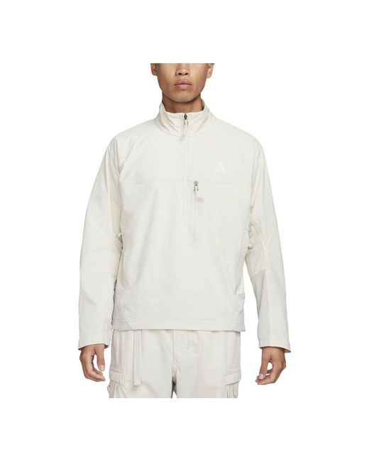 Nike White Acg Canyon Farer Anorak Jacket Asia Sizing 'Light Bone' for men