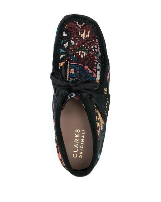 Clarks Black Wallabee Boots Combi' for men