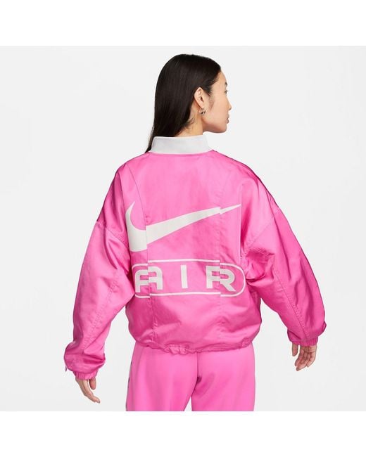 Nike Pink (Wmns) Air Oversized Woven Bomber Jacket