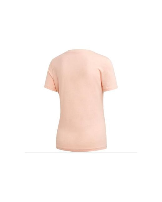 Adidas Pink (Wmns) Sports Stylish Short Sleeve