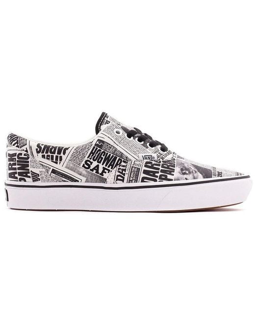 Vans White X Harry Potter Comfycush Era 'Newspaper' for men
