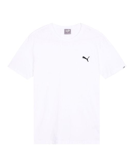 PUMA White Essentials Logo Tee for men
