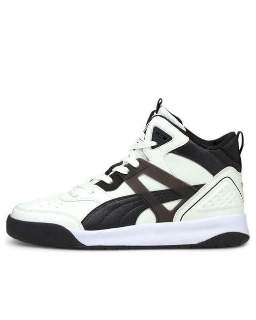 PUMA Black Backcourt Mid Sneakers for men