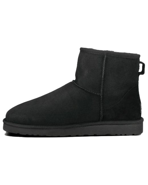 Ugg Black Classic Mini Fleece Lined Snow Boots for men