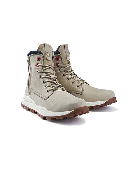 Timberland Gray Brooklyn Side Zip Wide Fit Boots Nubuck' for men