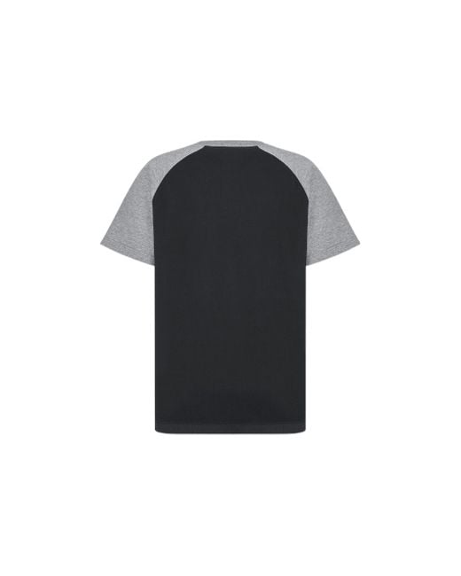 Dior Black Ss22 Alphabet Pattern Loose Short Sleeve T-Shirt for men