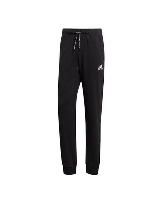 Adidas Black Logo Casual Sports Bundle Feet Long Pants for men