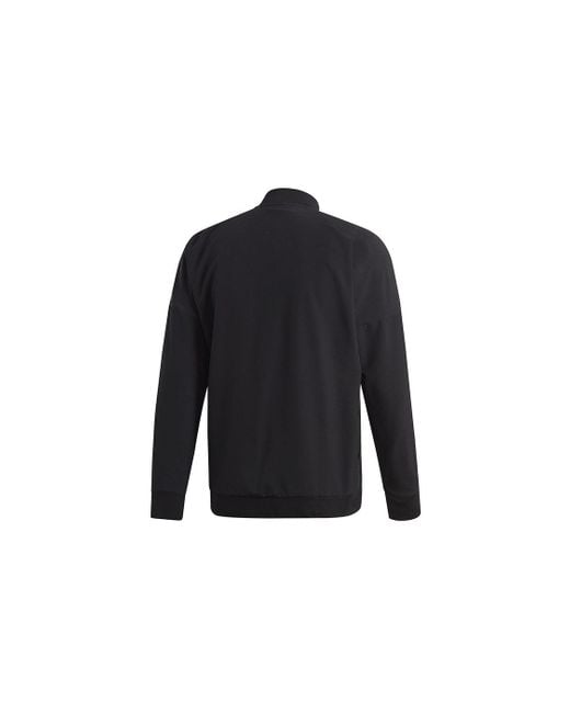 Adidas Blue Zne Bmbr Wvn Sports Stand Collar Jacket for men