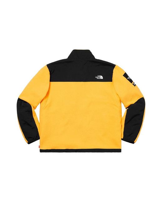 Supreme Yellow Ss19 X The North Face Arc Logo Denali Fleece Jacket for men