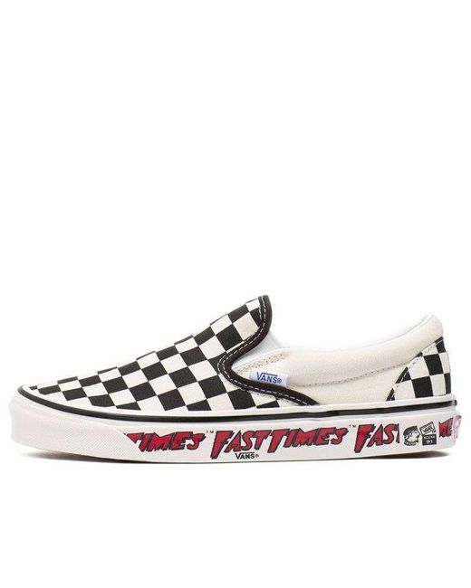 Vans White Fast Times X Classic Slip-On 98 Dx 'Anaheim Factory' for men