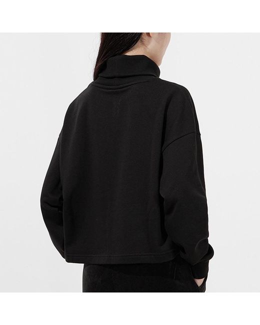 PUMA Black (Wmns) Classics Logo Embroidery Swea