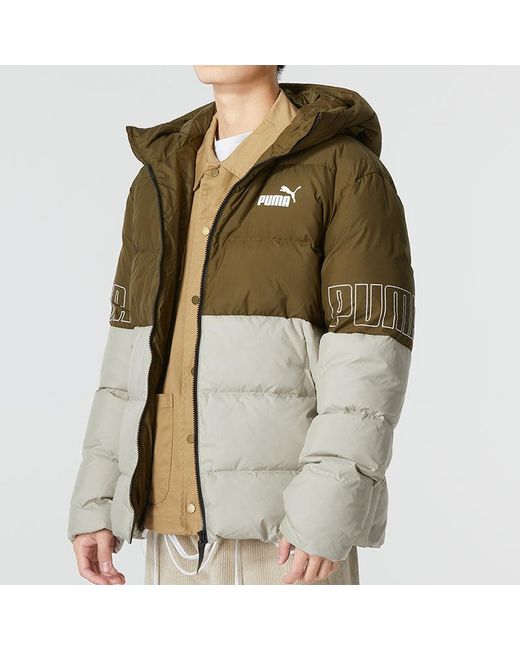 PUMA Green Power Down Hooded Jacket for men