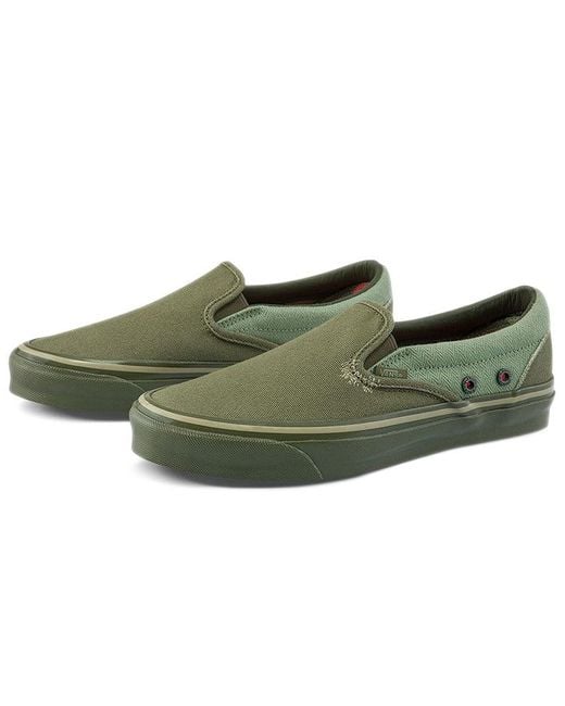 Vans Green Nigel Cabourn X Og Classic Slip-On Lx 'Usmc Army Mix' for men