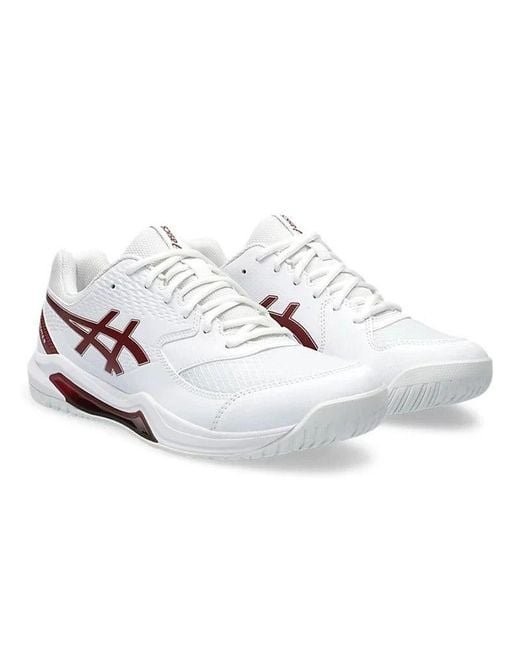 Asics White Gel-Dedicate 8 Tennis Shoes Antique' for men