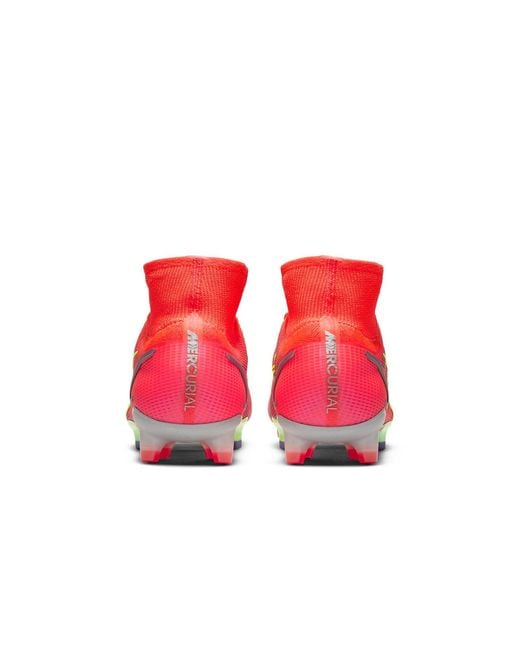 Nike Red Mercurial Superfly 8 Elite Fg 'Bright Crimson Burst' for men