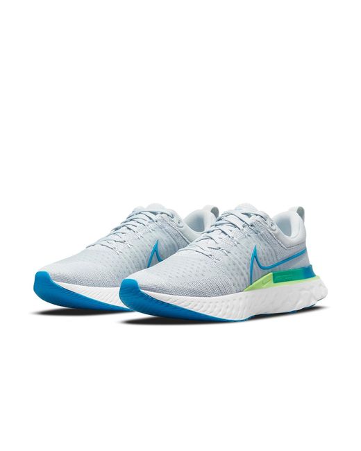 Nike Blue React Infinity Run Flyknit 2 for men
