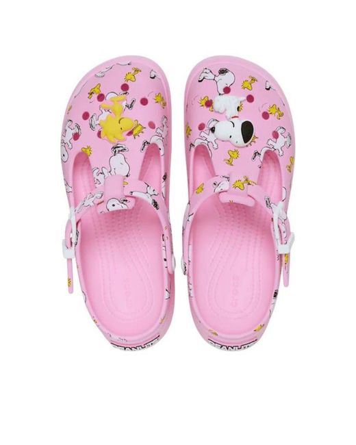 CROCSTM Pink X Peanuts Snoopy Mary Jane Clog 'Peanuts And Woodstock' for men
