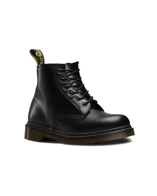 Dr. Martens Black 101 Smooth Leather Ankle Boots for men