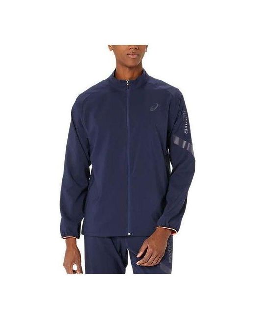 Asics Blue A-i-m Cool Stretch Summer Woven Jacket for men