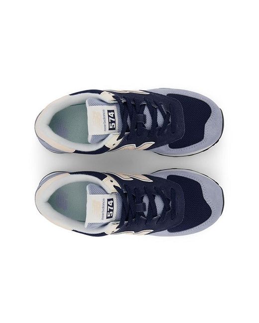 New Balance Blue (Wmns) 574 Premium Low-Top