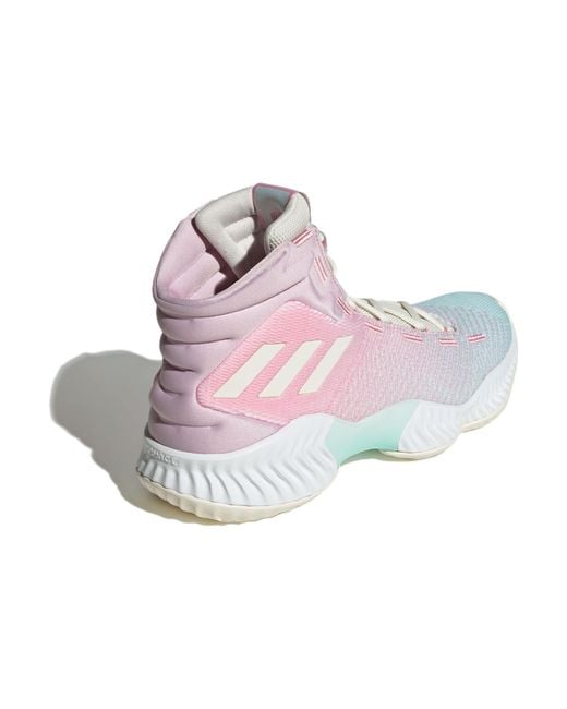 Adidas Pink Pro Bounce 2018 Mid 'Shock Absorption Wear Resistant' for men