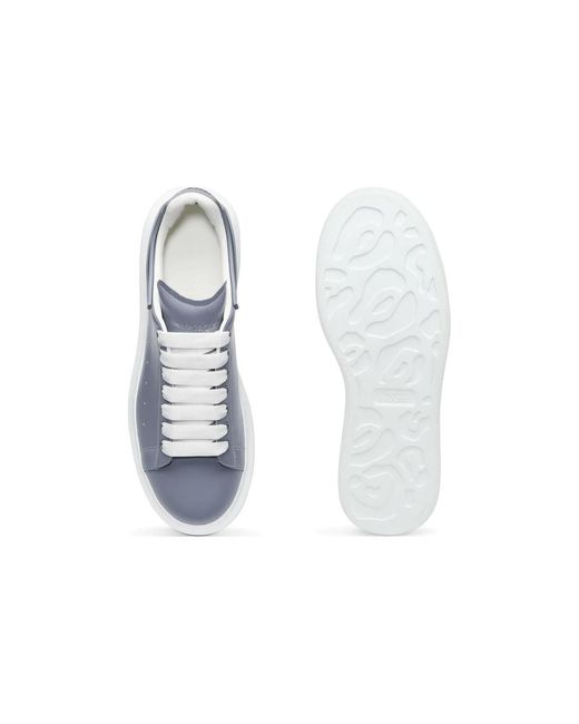 McQueen Blue Oversized Sneaker 'Gun' for men