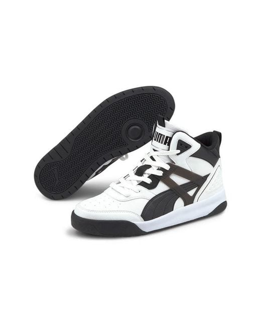 PUMA Black Backcourt Mid Sneakers for men