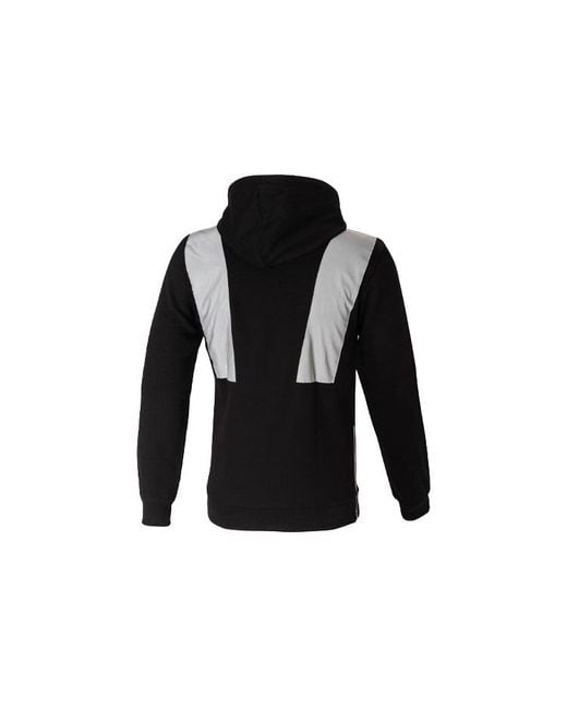 Adidas Black Originals Printing Reflective Hooded Pullover Sports for men
