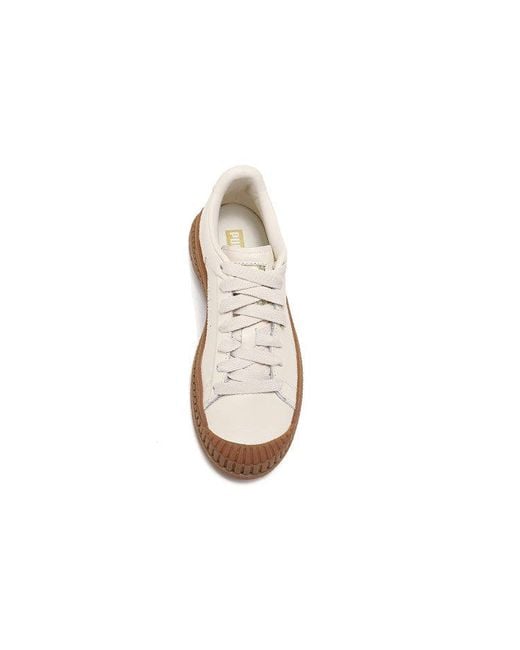 PUMA White (Wmns) Utility Leather Smoke'