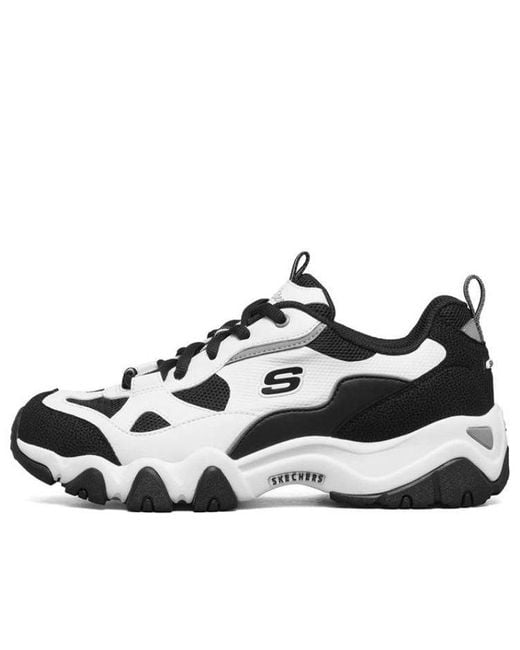 Skechers White (Wmns) D Lites 2.0 Sport Shoes