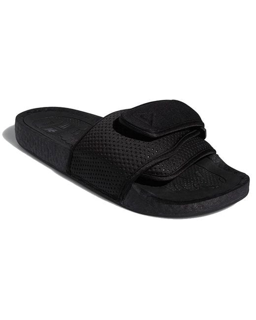 Adidas Black X Pharrell Williams Chancletas Hu Slides for men