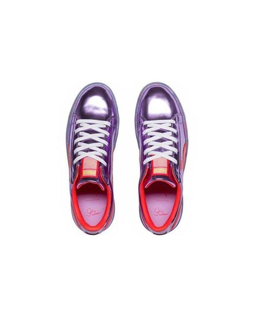 PUMA Purple (Wmns) Sophia Webster X Basket Candy Princess 'Metallic Fiery Coral'