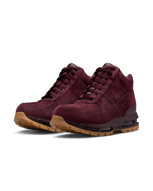 Nike Red Air Max Goadome Boots 'Deep Gum' for men